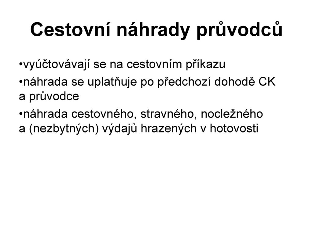 Spolupr Ce Pr Vodce Cestovn Ho Ruchu S Cestovn Kancel Ppt St Hnout